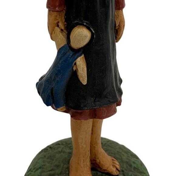 Jim Shore Amish Family Resin Figurines Farming Primitive Rustic Set of 4 1992 - Picture 15 of 16